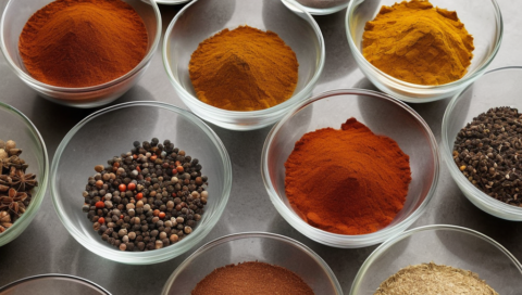 bowls of spices